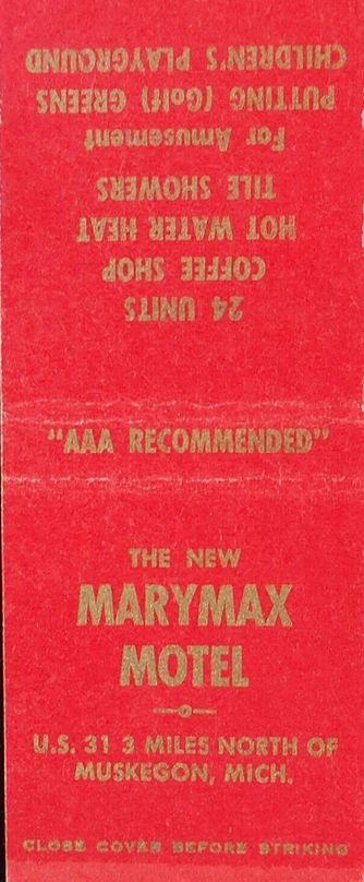 Marymax Motel - Matchbook (newer photo)
